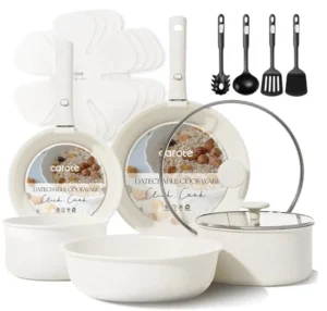 CAROTE 17-Piece Pots & Pans Set – Under $50 on Amazon!